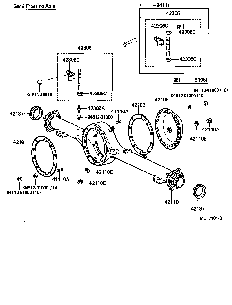 Exploded illustration MC7181B