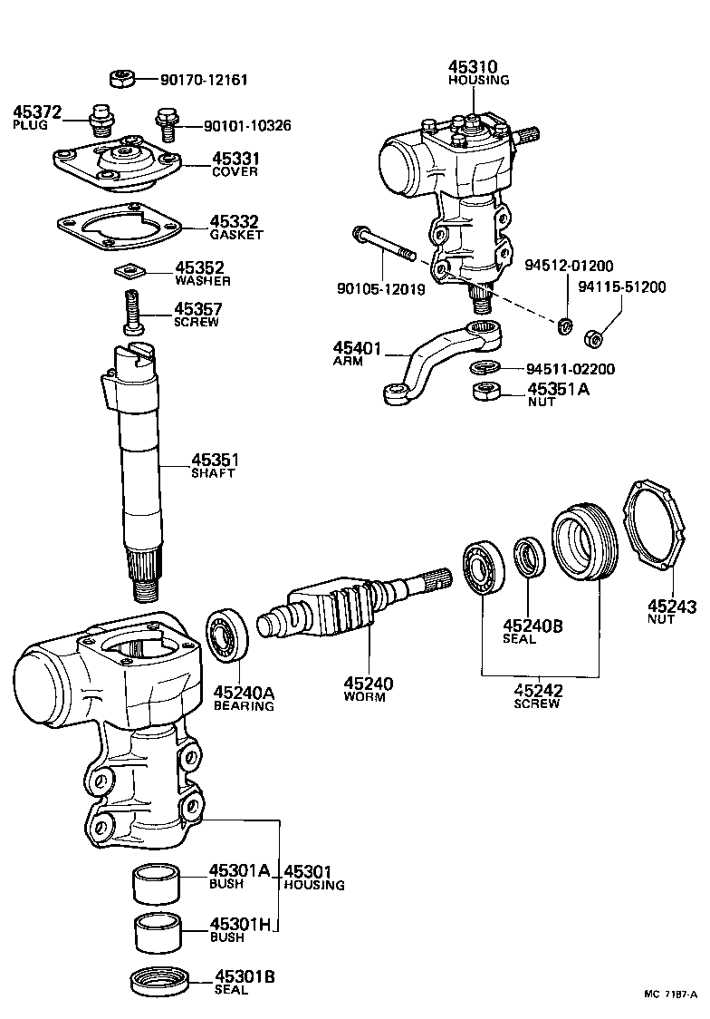 Exploded illustration MC7187A