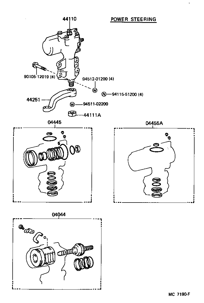 Exploded illustration MC7190F
