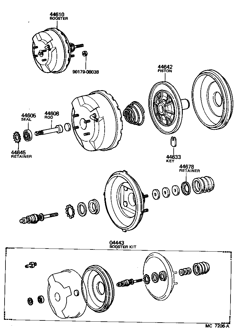 Exploded illustration MC7206A