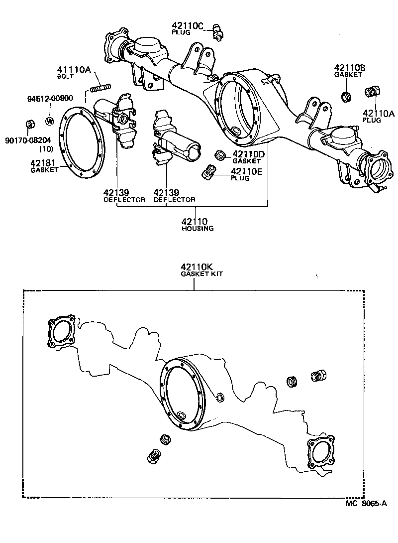 Exploded illustration MC8065A