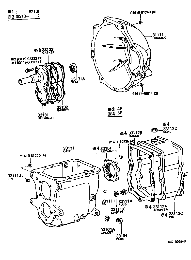Exploded illustration MC9059B