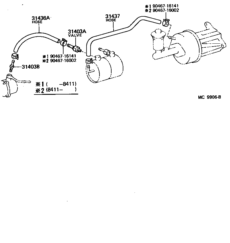 Exploded illustration MC9906B