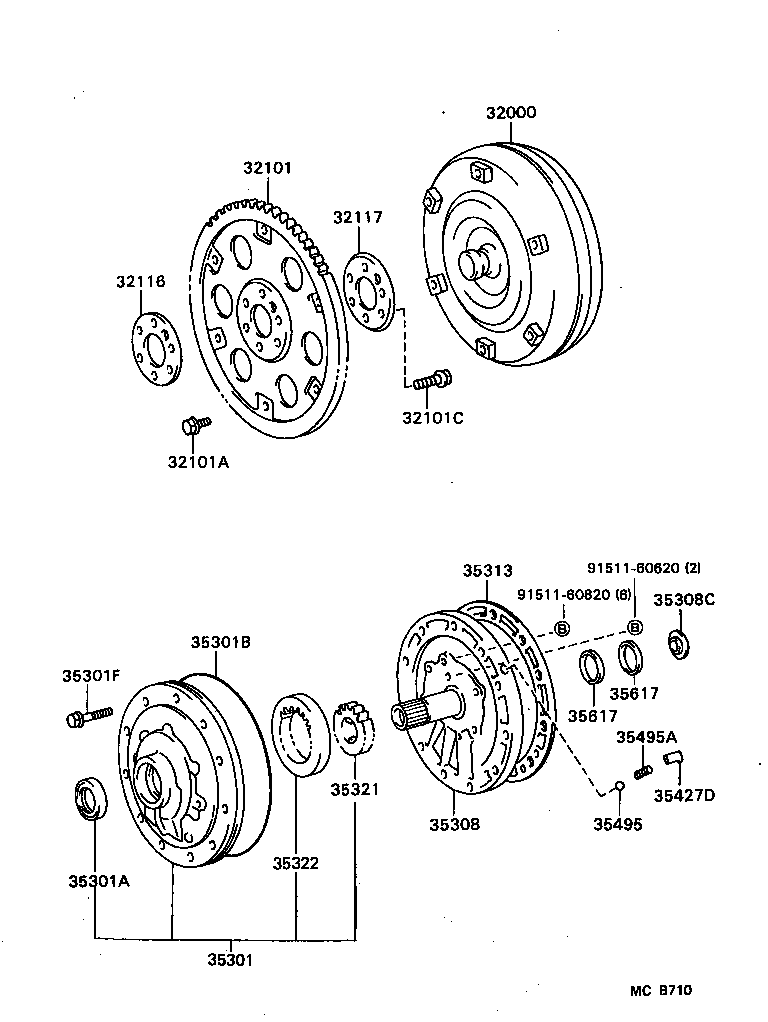 Exploded illustration MCB710