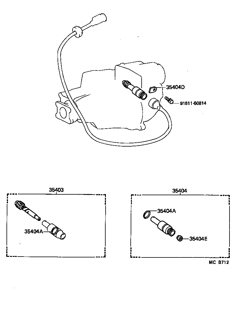 Exploded illustration MCB712