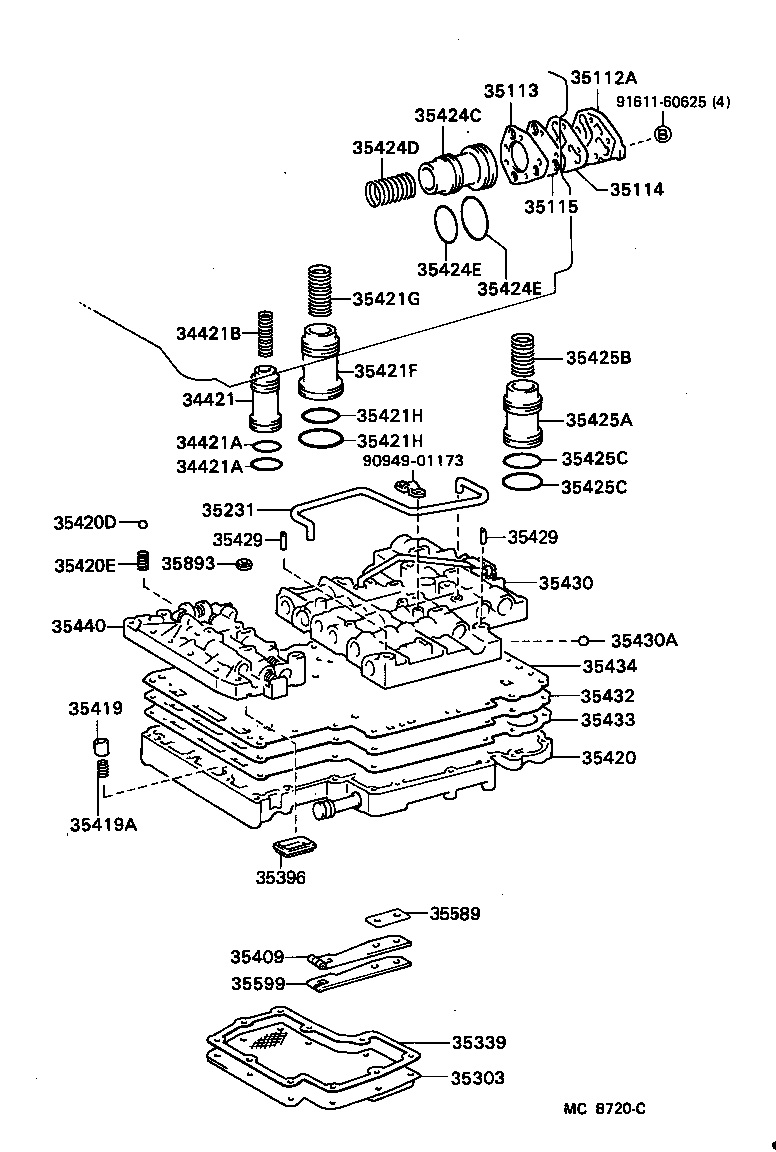 Exploded illustration MCB720C