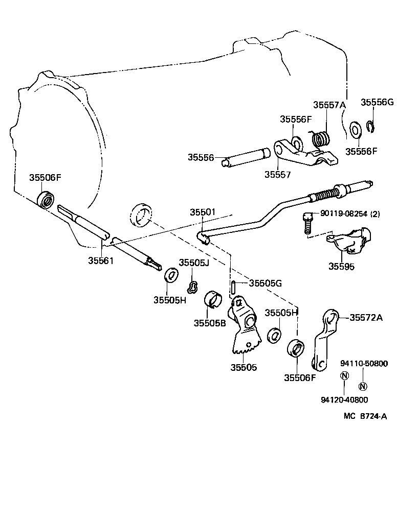 Exploded illustration MCB724A