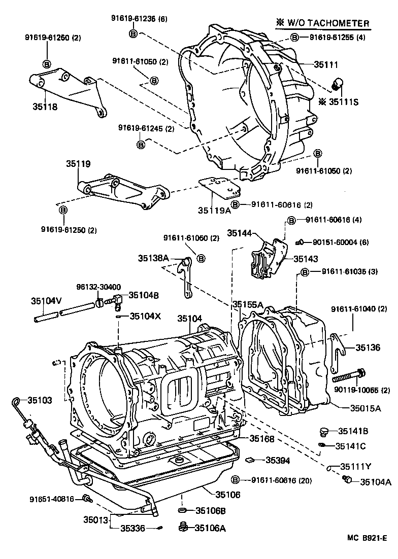 Exploded illustration MCB921E