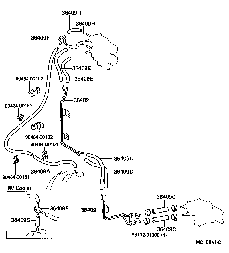 Exploded illustration MCB941C
