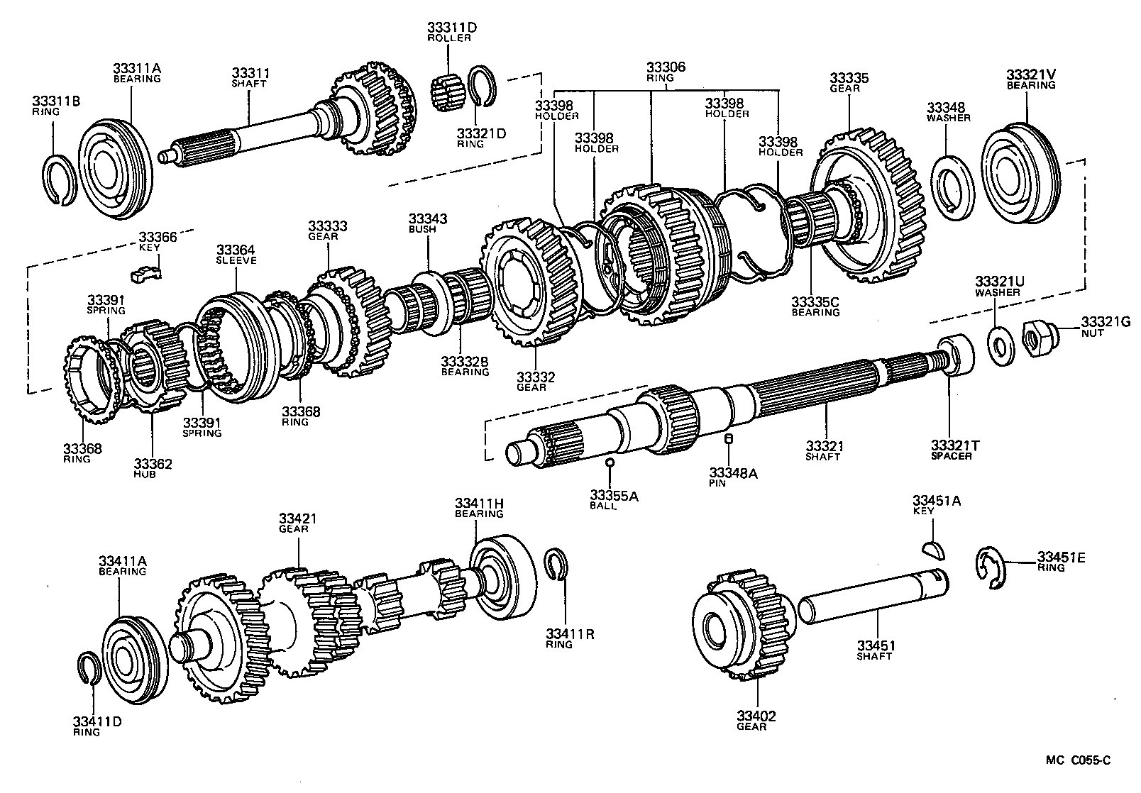 Exploded illustration MCC055C