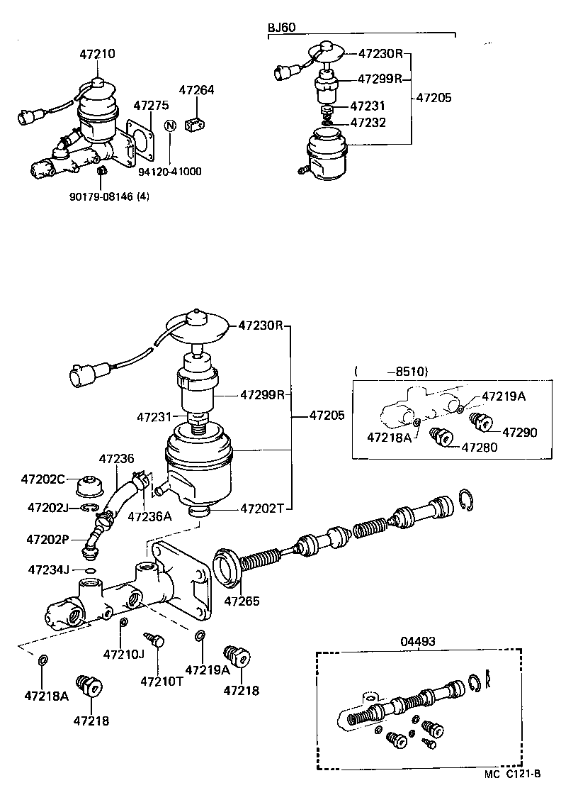 Exploded illustration MCC121B