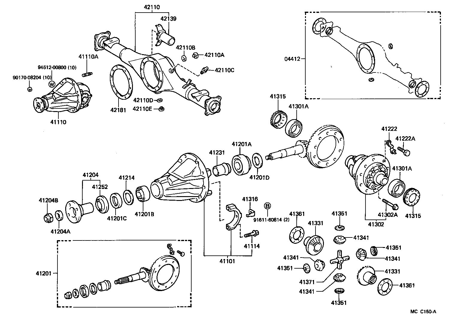 Exploded illustration MCC150A