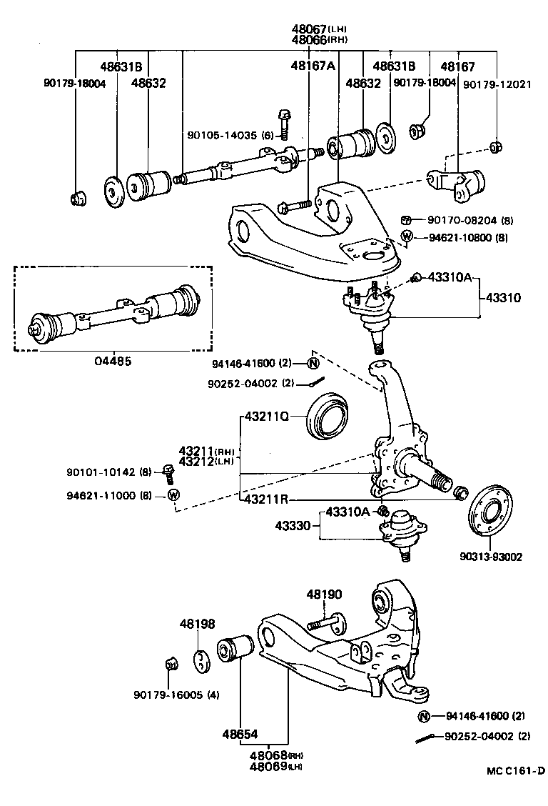 Exploded illustration MCC161D