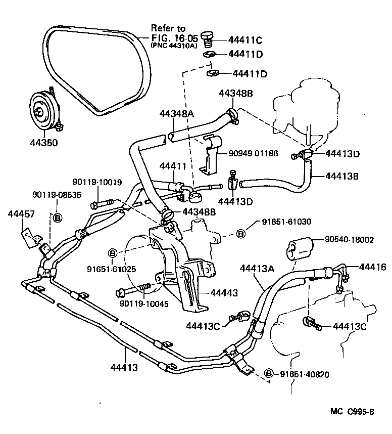 Exploded illustration MCC995B