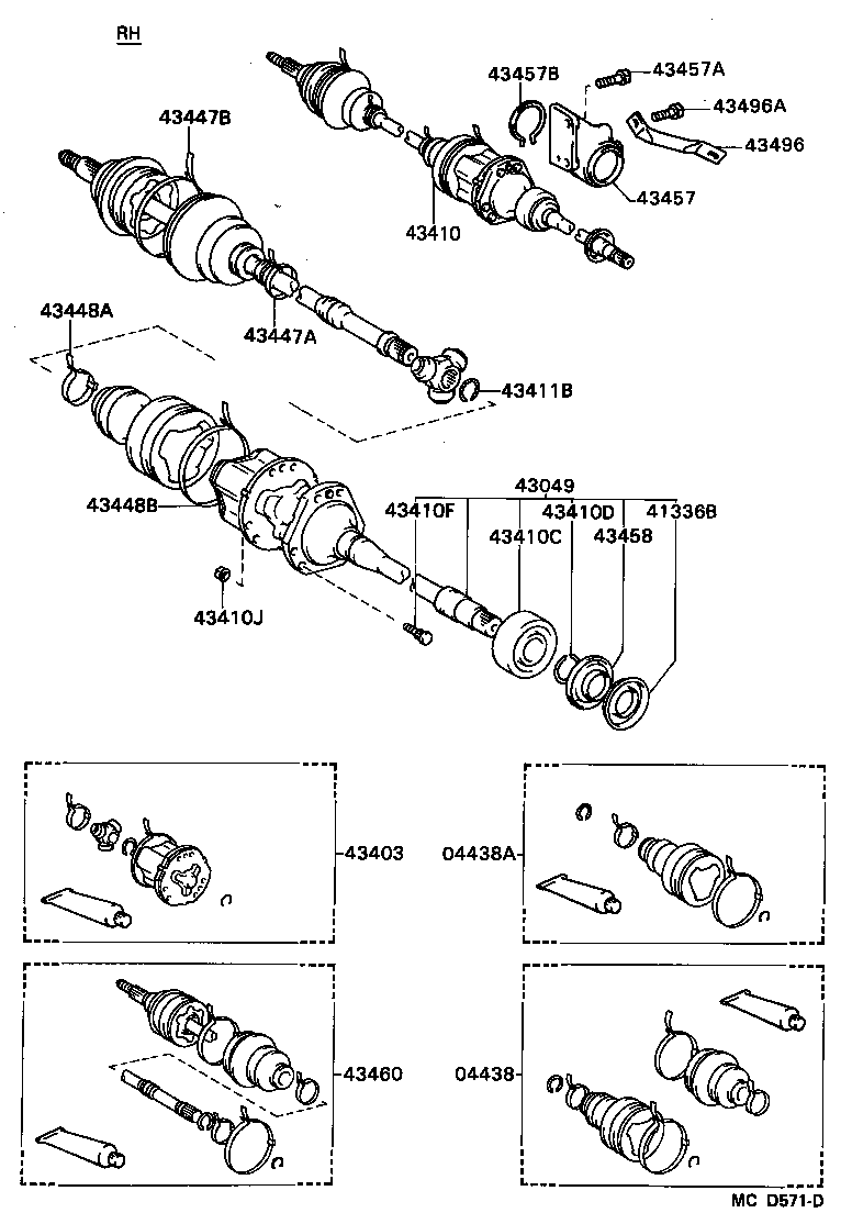 Exploded illustration MCD571D