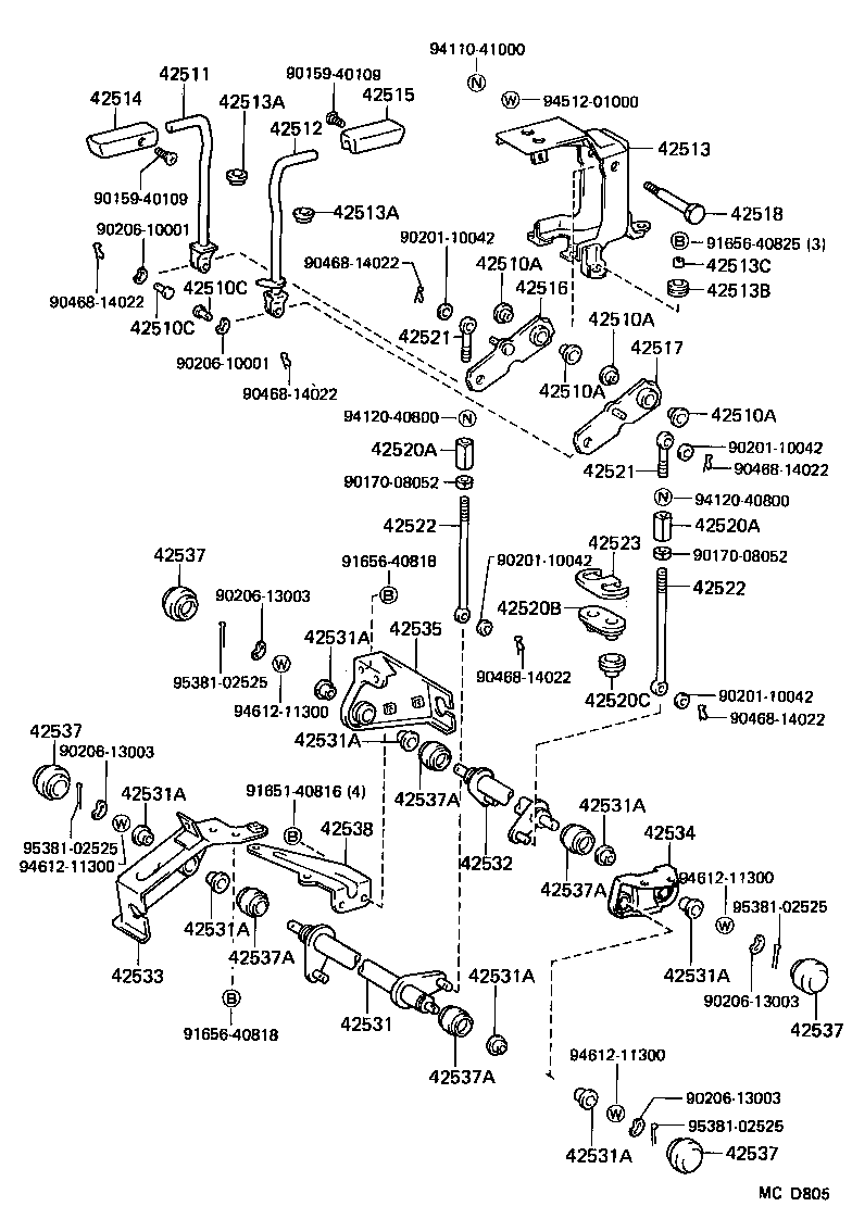 Exploded illustration MCD805