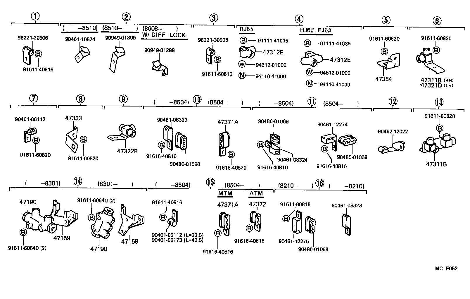 Exploded illustration MCE052