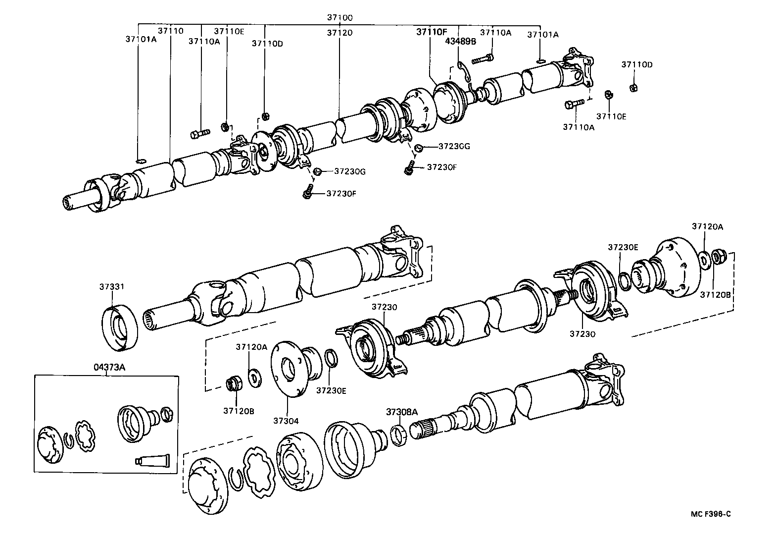 Exploded illustration MCF396C