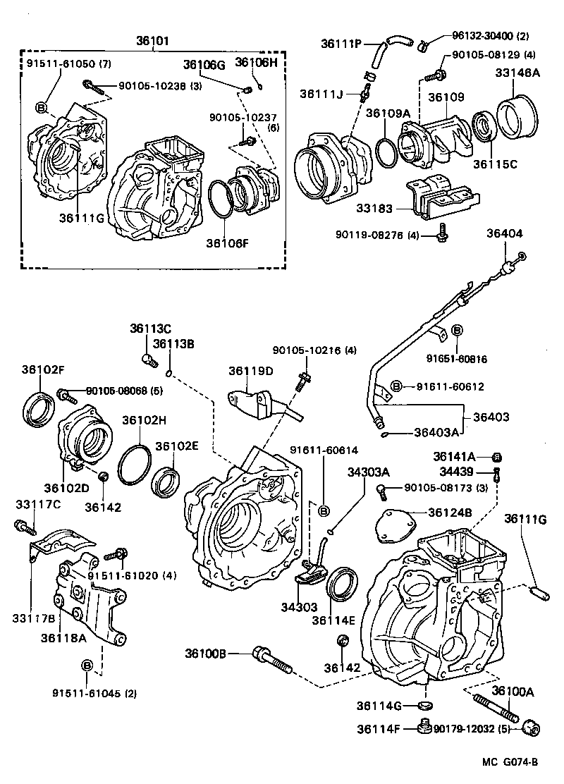 Exploded illustration MCG074B