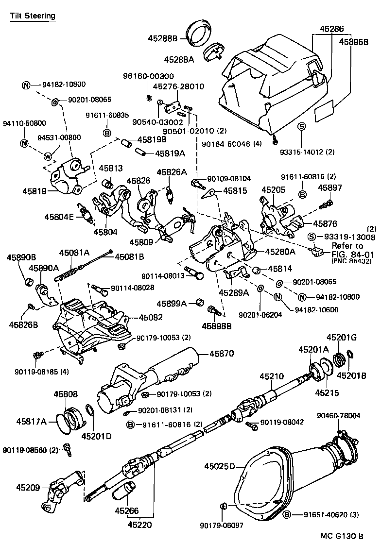 Exploded illustration MCG130B