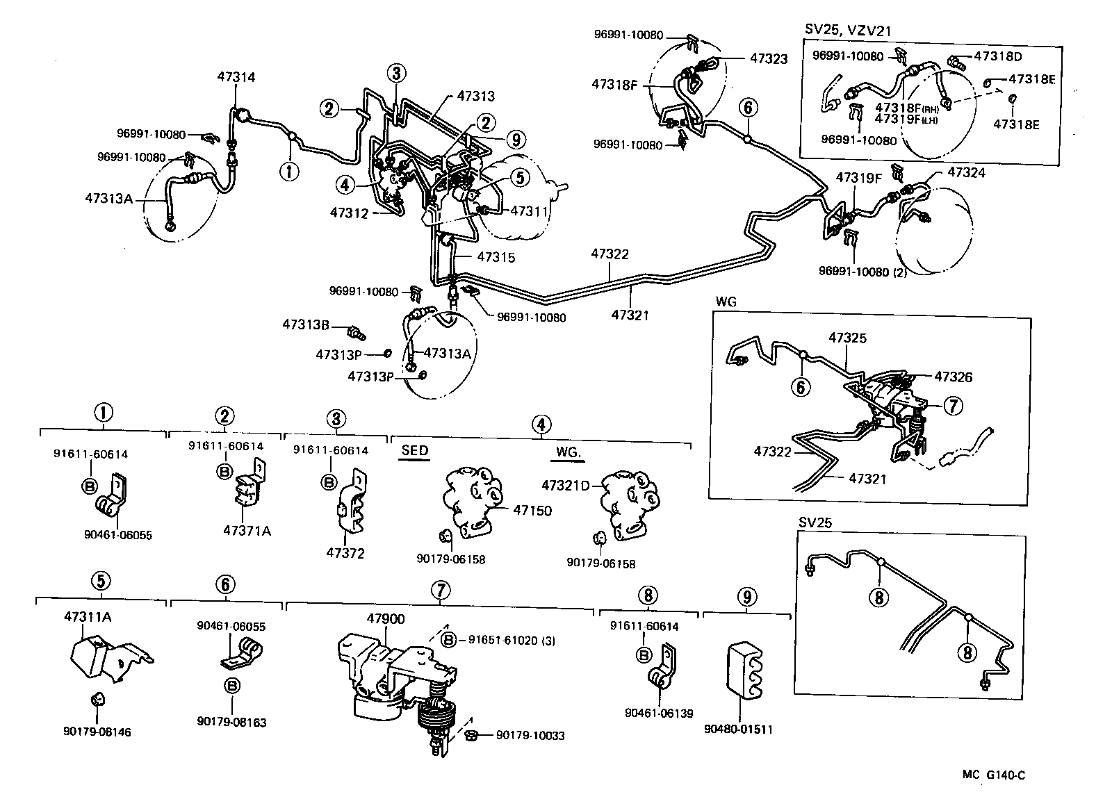 Exploded illustration MCG140C