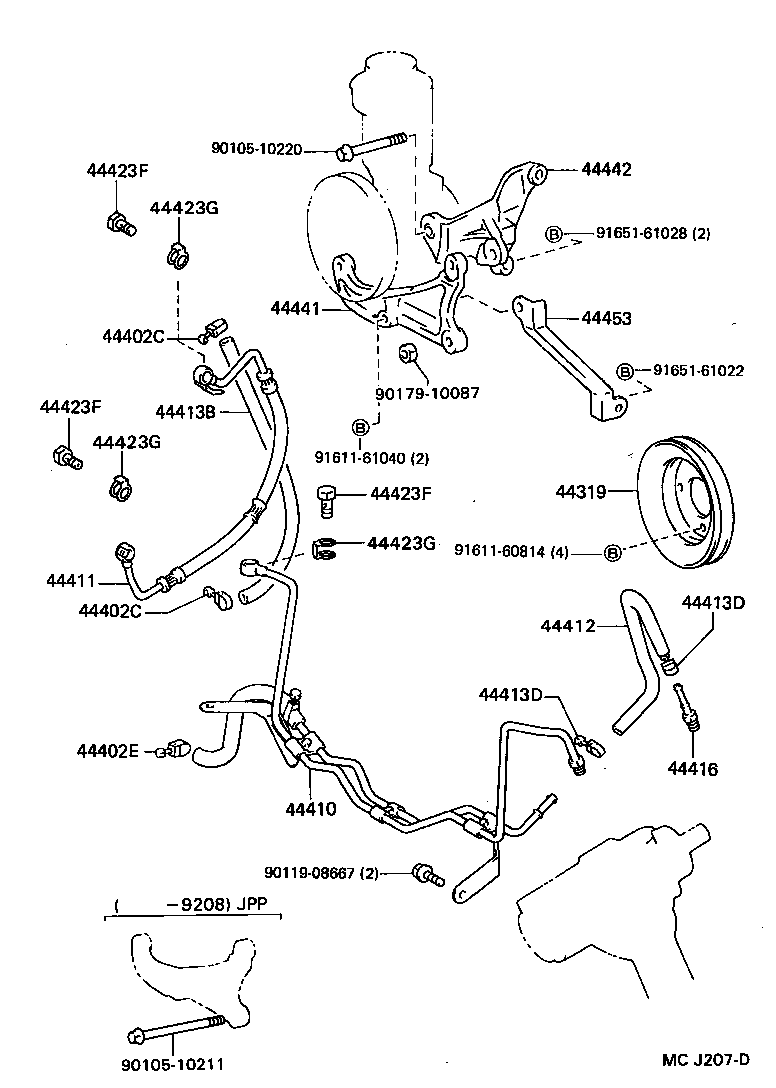 Exploded illustration MCJ207D
