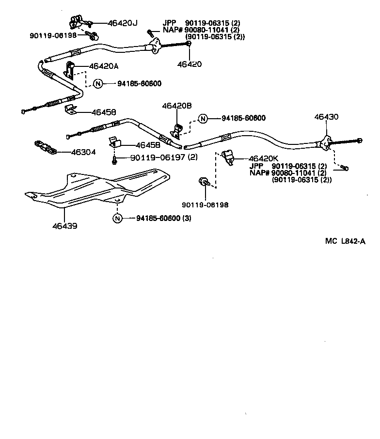 Exploded illustration MCL842A
