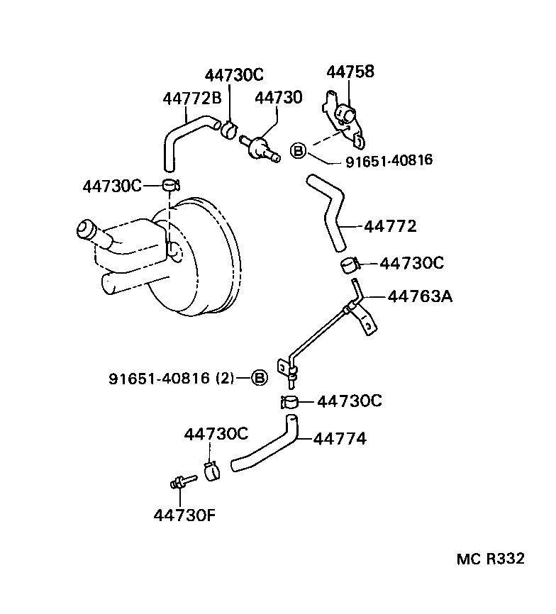 Exploded illustration MCR332