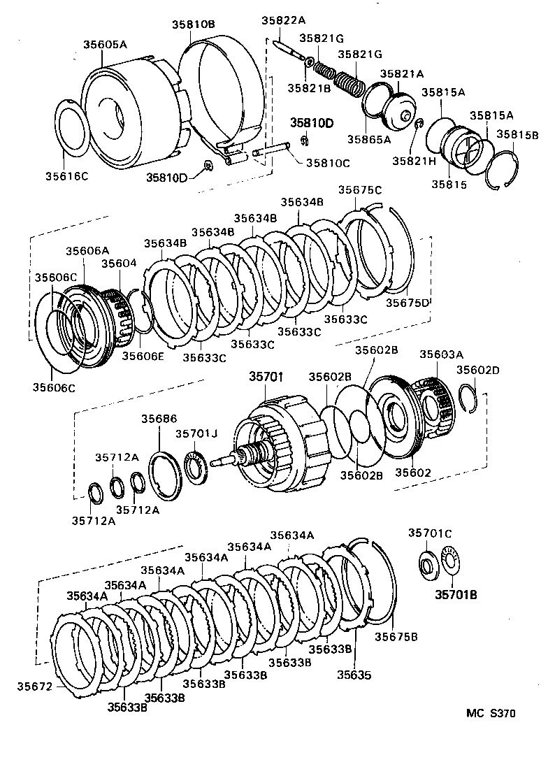 Exploded illustration MCS370