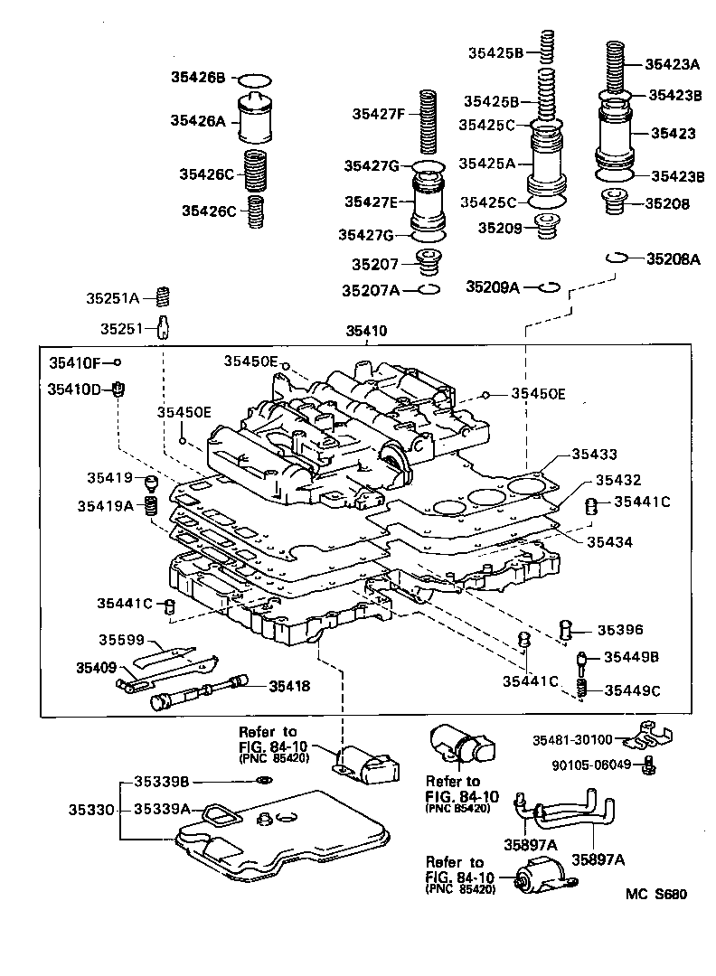 Exploded illustration MCS680