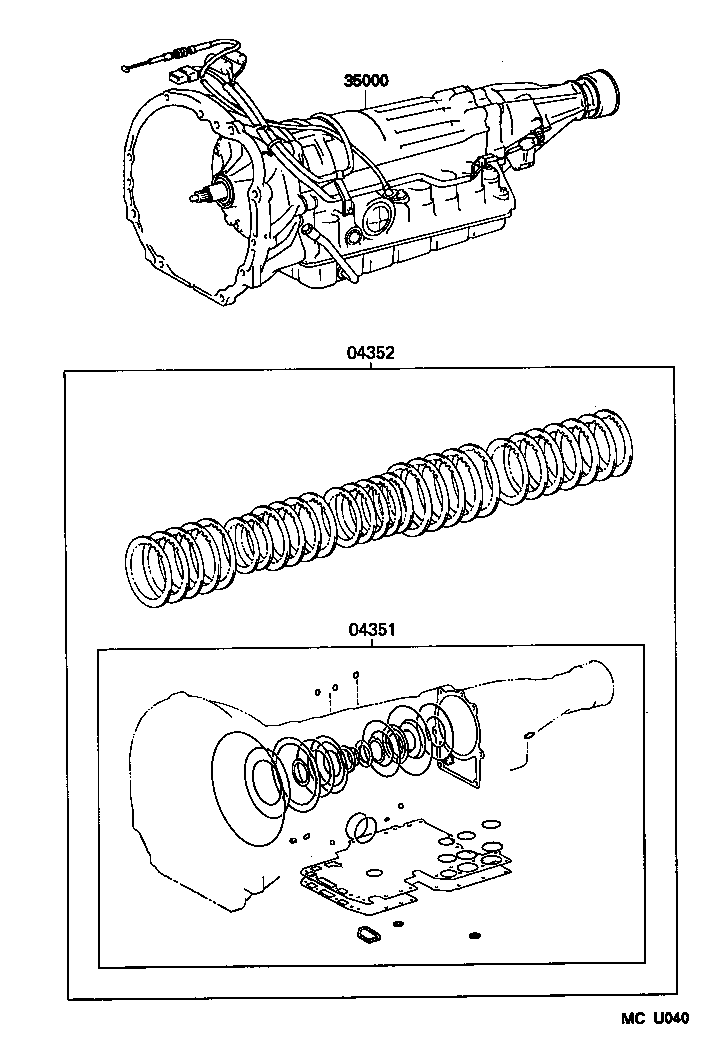 Exploded illustration MCU040