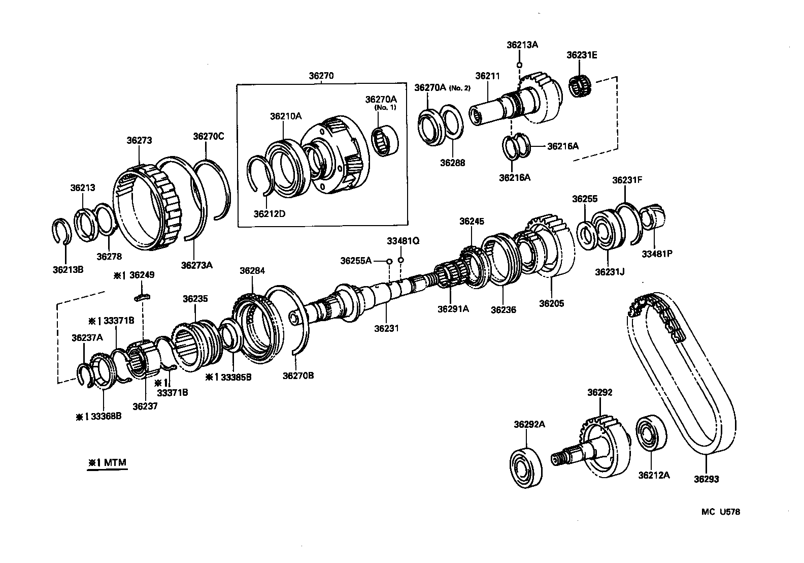Exploded illustration MCU578