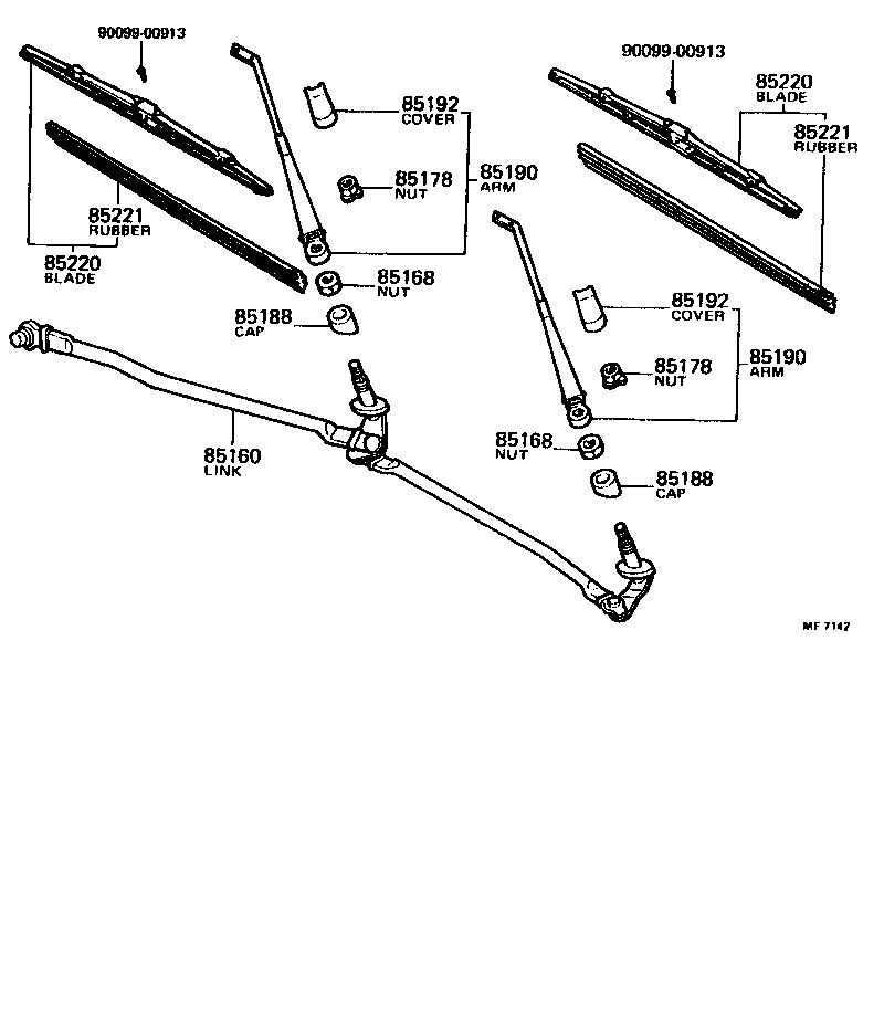Exploded illustration ME7142