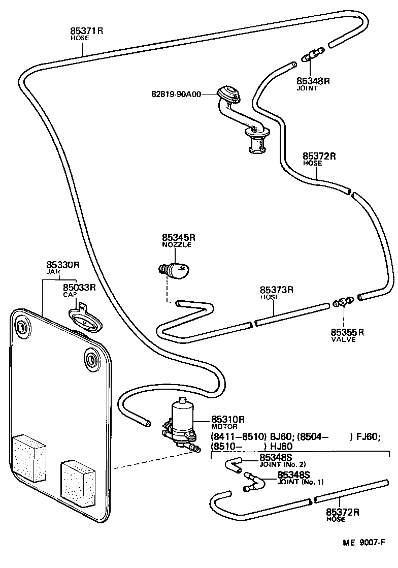 Exploded illustration ME9007F