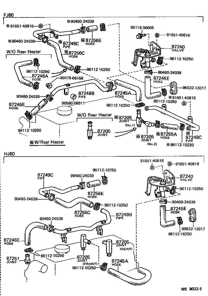 Exploded illustration ME9032E