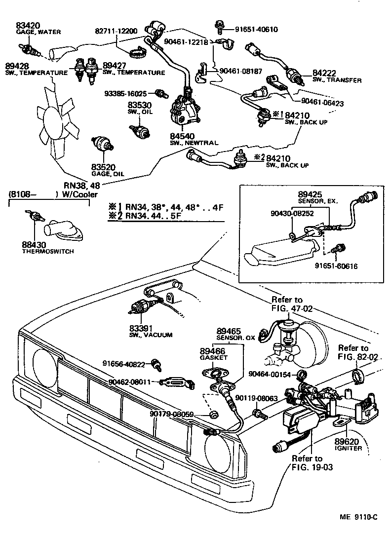 Exploded illustration ME9110C