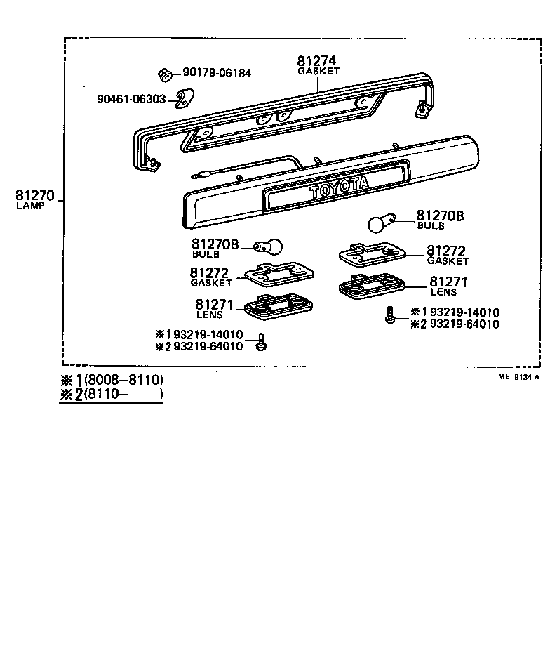 Exploded illustration ME9134A