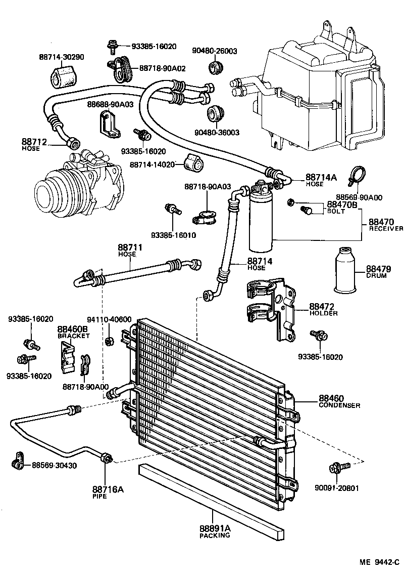 Exploded illustration ME9442C