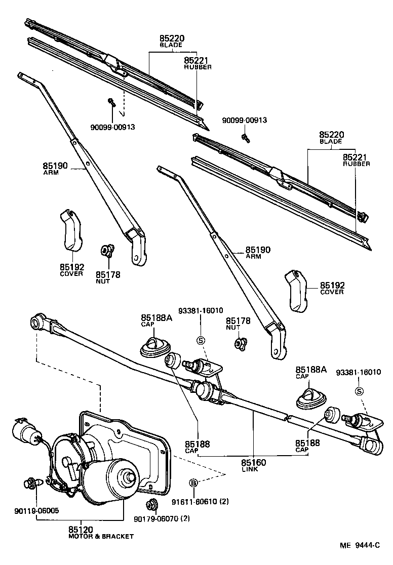 Exploded illustration ME9444C