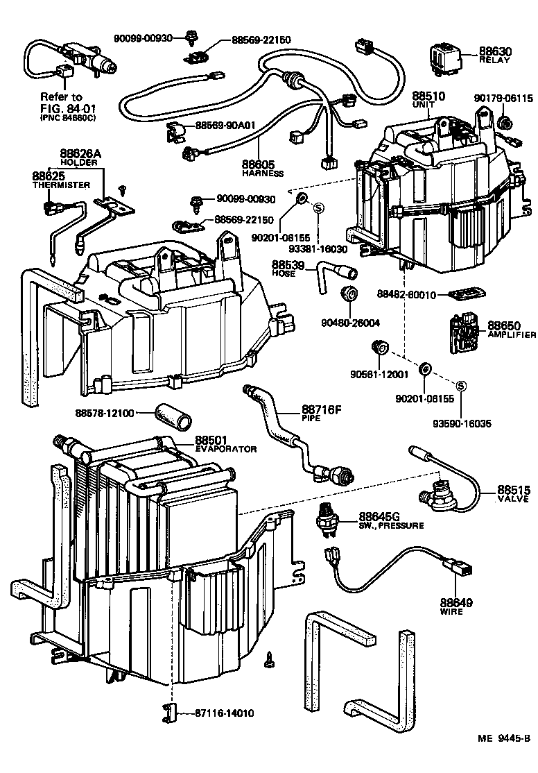 Exploded illustration ME9445B