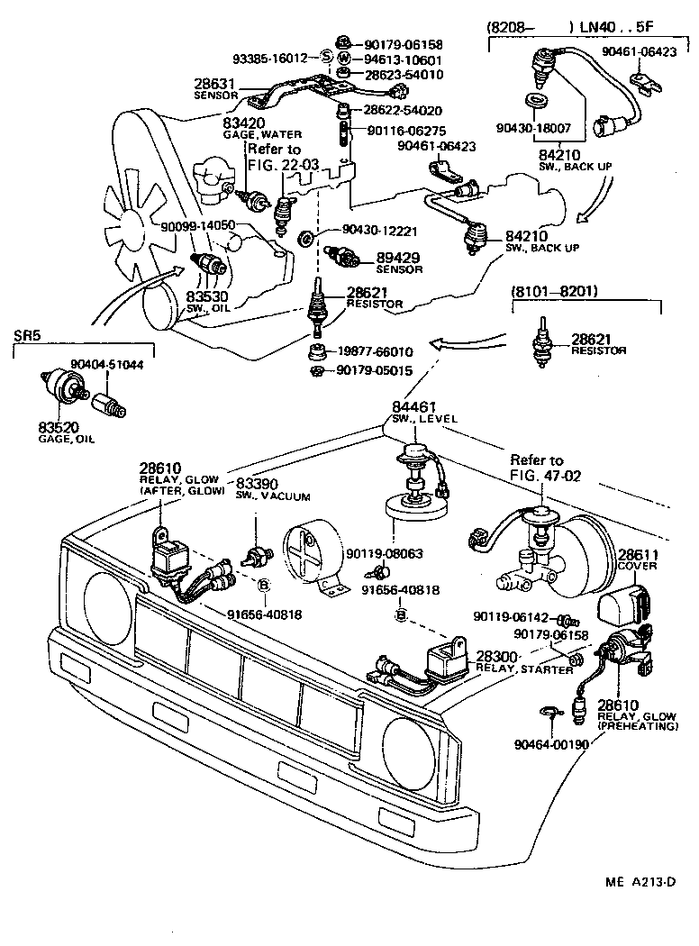 Exploded illustration MEA213D