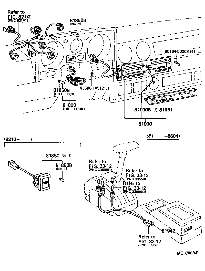 Exploded illustration MEC868E