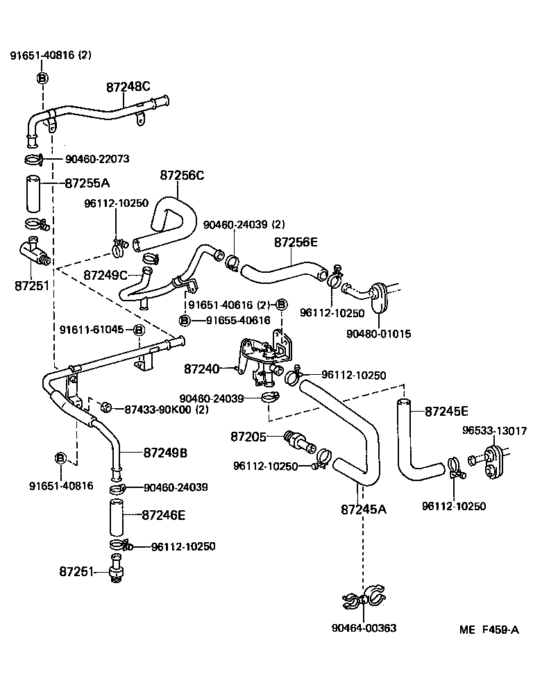 Exploded illustration MEF459A