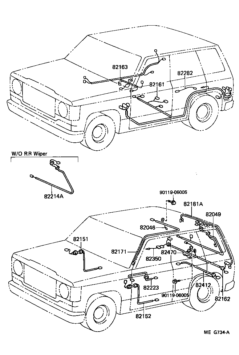 Exploded illustration MEG734A
