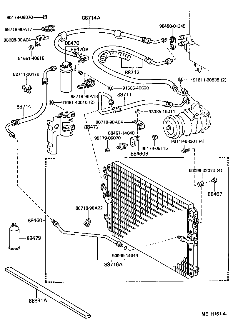 Exploded illustration MEH161A