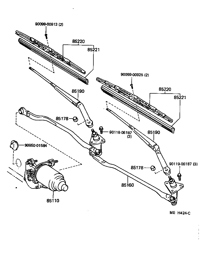 Exploded illustration MEH424C