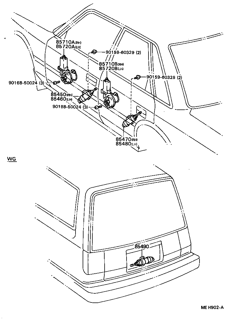 Exploded illustration MEH902A