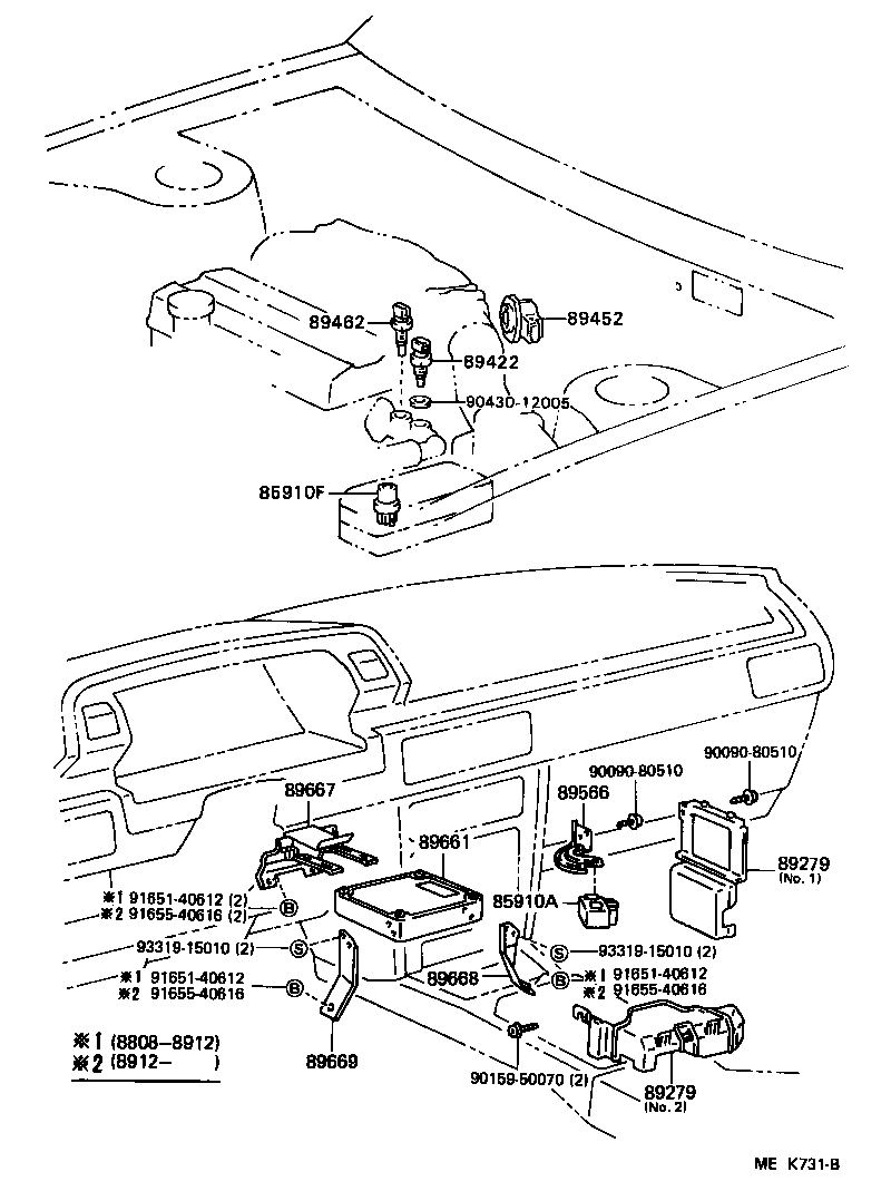 Exploded illustration MEK731B