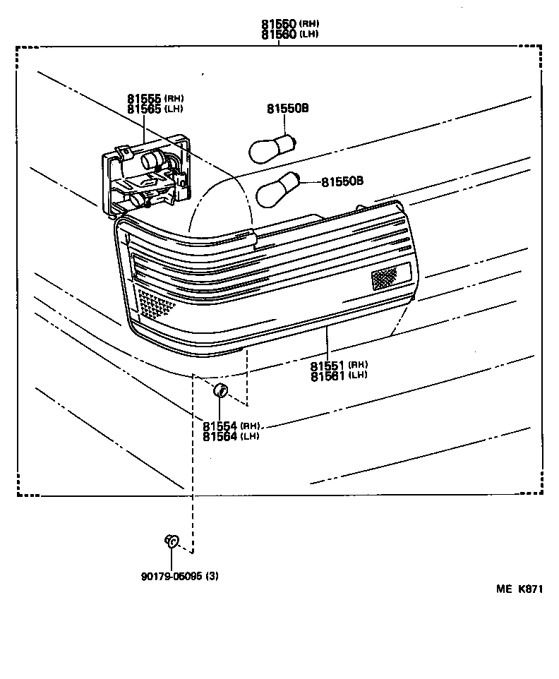 Exploded illustration MEK871