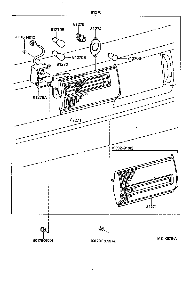 Exploded illustration MEK875A